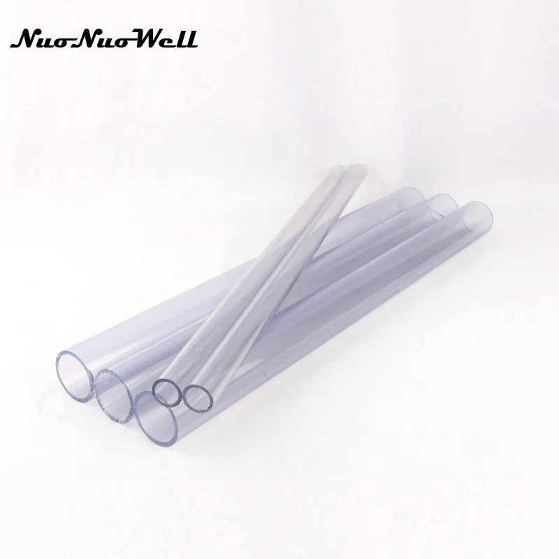 

50cm length NuoNuoWell PVC Outer diameter 20mm Pipe Water Pipe Garden Irrigation Transparent Tube Fish Tank Aquarium Pipe