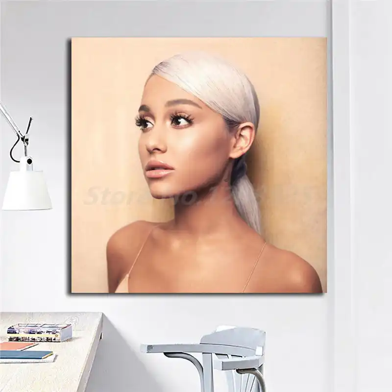 Ariana Grande New Sweetener Albums Cover Hd Canvas Painting Print Living Room Home Decor Modern Wall Art Oil Painting Poster