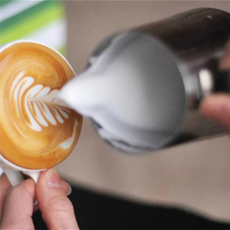 

4YANG100ML/150ML Stainless Steel Coffee Tool Frothing Pitcher Pull Flower Cup Cappuccino Cooking Tools Milk Coffee Accessories