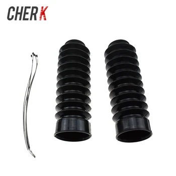 

Cherk Motorcycle Black 49mm Long Rubber Fork Cover Front Gaiters Gators Boots For Harley Softail Dyna FXDWG Motorcycle Parts