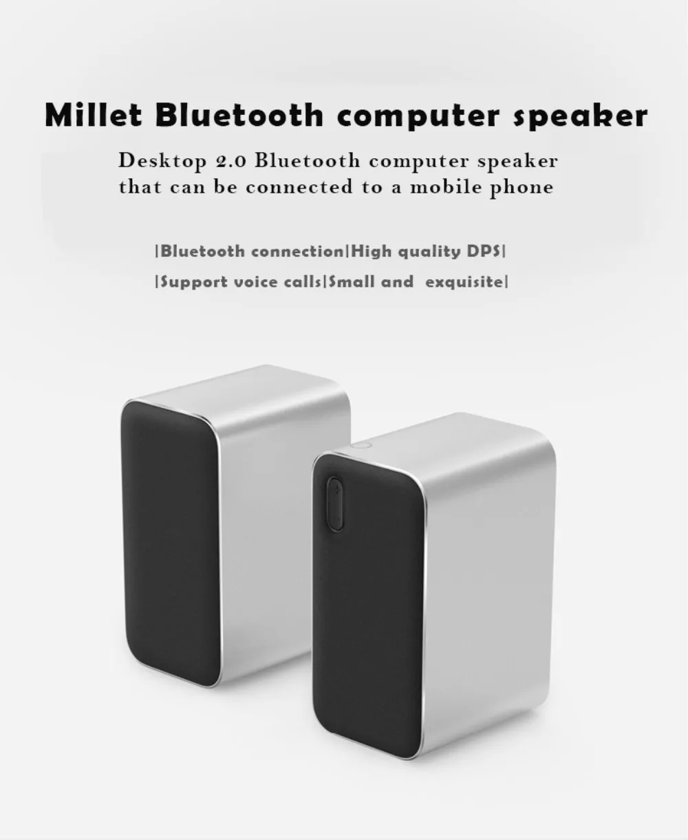 Xiaomi Настольный 2,0 Bluetooth динамик компьютер подключение телефонных звонков голосовая поддержка светодиодный индикатор портативный динамик