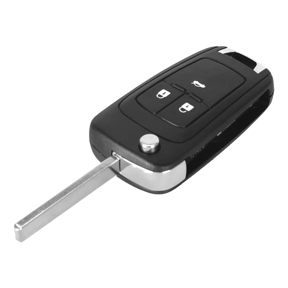 KEYYOU 20 штук 2/3/4/5 BT откидная оболочка ключа дистанционного управления ключа автомобиля чехол для Chevrolet Camaro Cruze равноденствие Impala Малибу Sonic зубная щётка HU100 лезвие