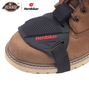 

HEROBIKER Professional Motorcycle Boots Cover Moto Scuff Mark Protective Gear Shift Pads Shifter Guards Motorcycle Shoes Cover