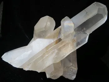

2.36lb Tibet Himalayan Water Clear Crystal Point Cluster Quartz Geode