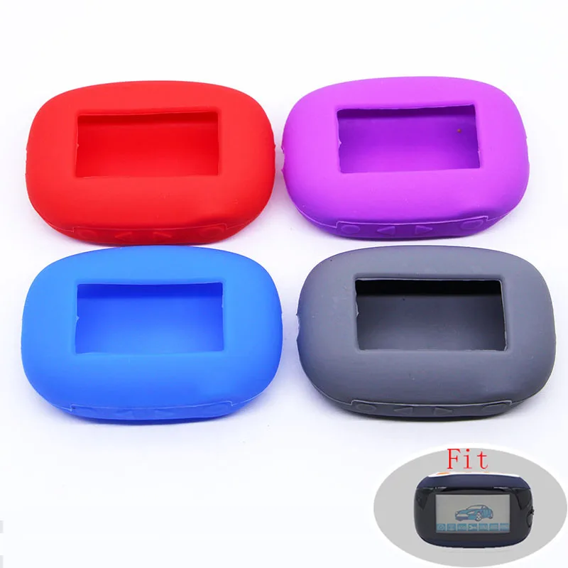 

B92 Keychain Silicone Cover Key Case for Starline B92 B94 B64 B62 Two Way Car Alarm Remote Controller B94 Trinket protect shell