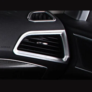 

For Ford Edge 2015 2016 2017 ABS Matte Car front conditioner air Outlet decoration Cover Trim Car styling accessories 2pcs