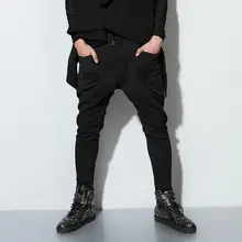 HOT Горячая весна/осень мужские новые модные брюки ноги чистый цвет, для отдыха брюки, которые очаровательные молнии harlan