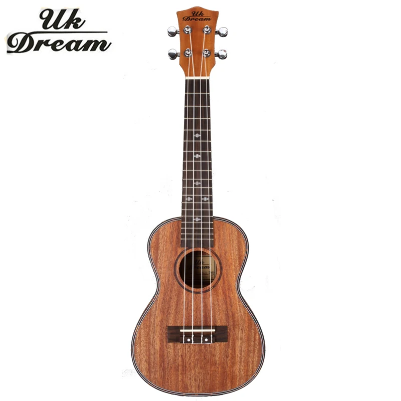 

Mini Acoustic Guitar 23 Inch Full Mahogany Shell Edge Guitar Professional Stringed Instruments18 Frets 4 Strings Guitarra UC-84B
