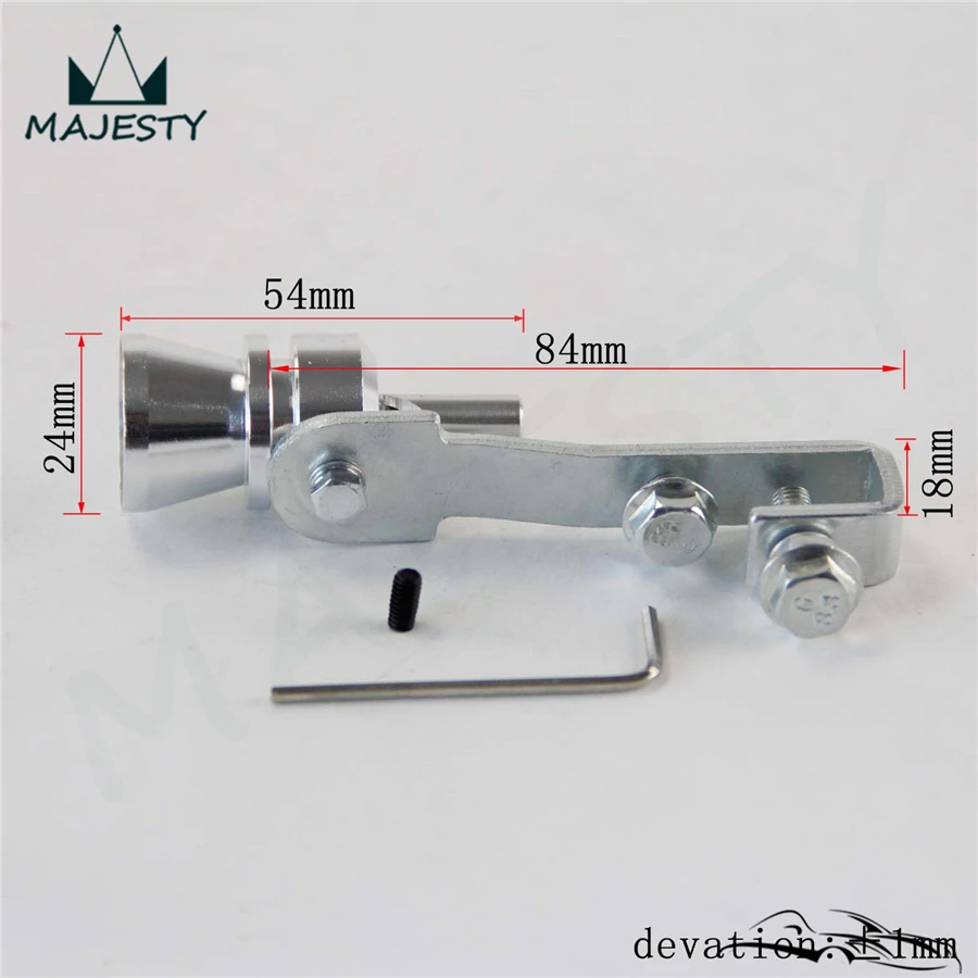 2 х выхлоп Поддельные Turbo симулятор Шума трубы звуковой глушитель удар клапан M