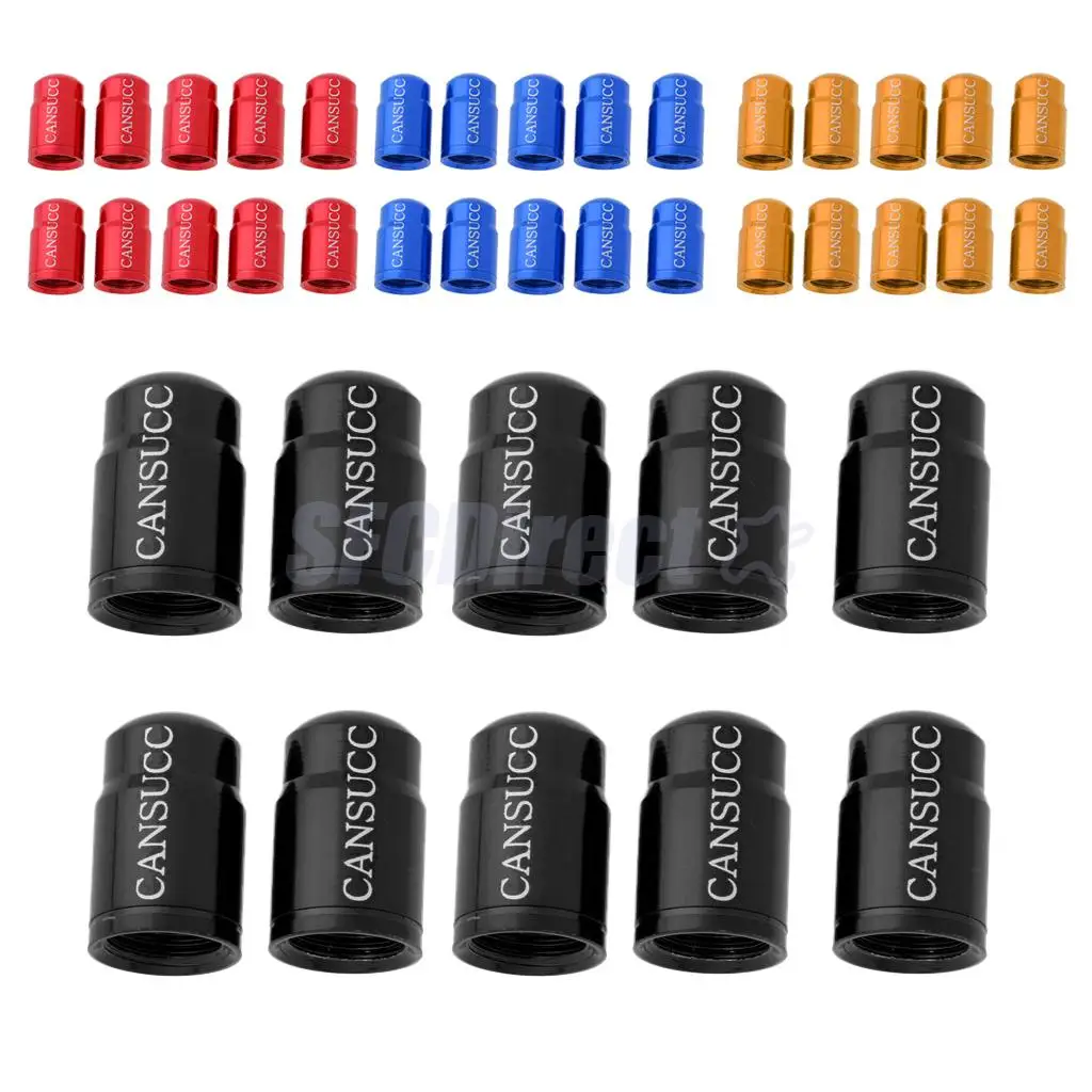 10Pcs Bicycle Presta /Schrade Wheel Rims Tyre Stem Air Valve Caps Dust Cover