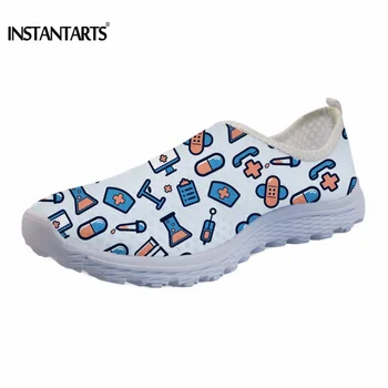 

INSTANTARTS Women Summer Running Shoes Lightweight Air Mesh Nurse Printing Sneakers Woman Female Outdoor Athletic Sport Gym Shoe