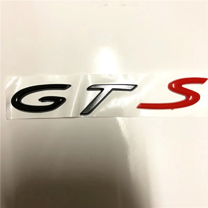 13*2cm 3D Metal GTS LOGO Emblem Badge Car Sticker For Porsche Cayenne