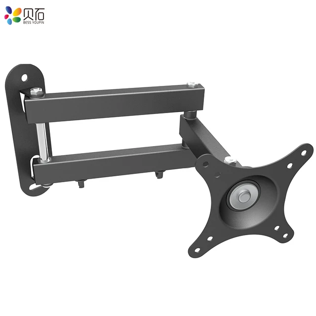 Universal Verstellbare TV-Wandhalterung, Drehbare Halterung für 14 bis 32 Zoll LCD/LED-Flachbildschirme
