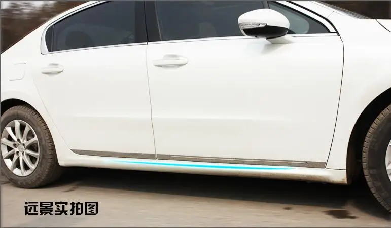

car-styling case for Peugeot 508 2011-2014 high quality 304 Chrome plated body side molding car styling accessories