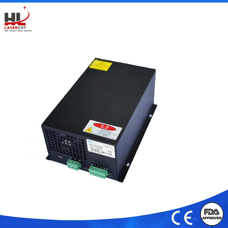 

80W -100W CO2 Laser Power Supply for CO2 Laser Engraving Cutting Machine MYJG-100