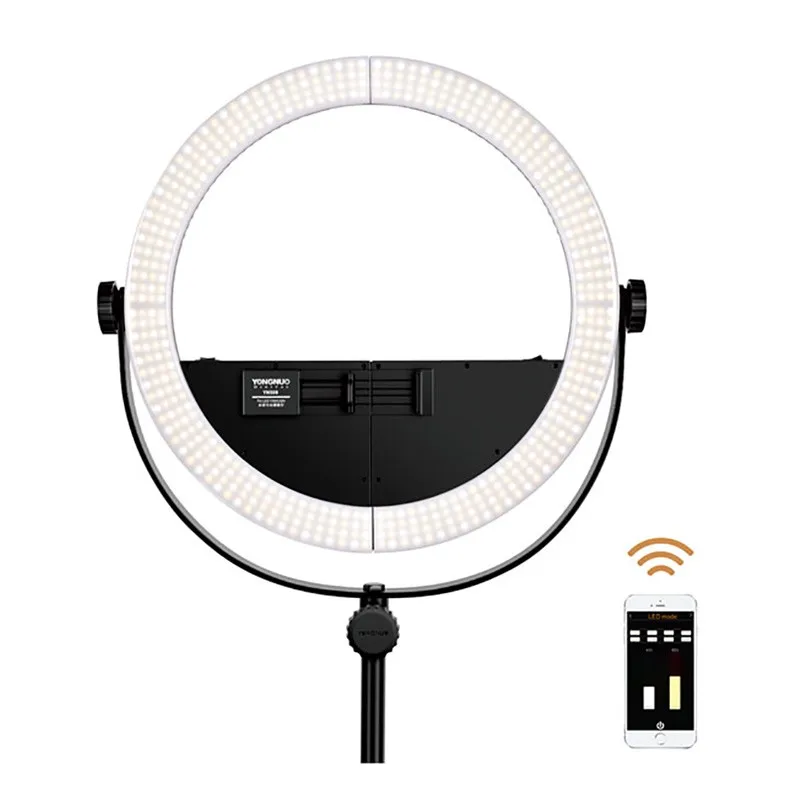 

YONGNUO 2 in 1 Youtube LED Video Lamp YN508 Photography Dimmable Ring light with U-type Bracket for iPhone X Samsung Mobile
