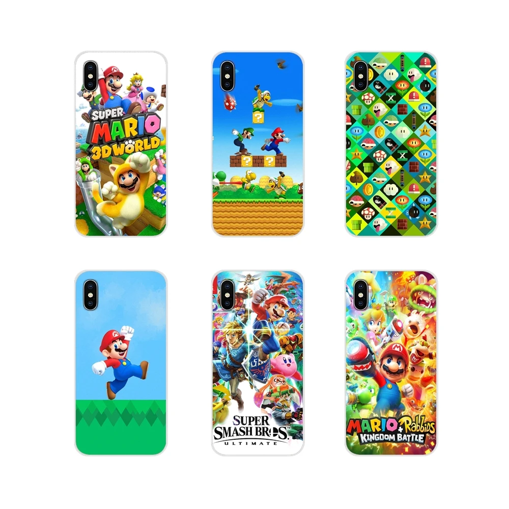 Смешные Супер Марио Bros грибы для Samsung Galaxy S3 S4 S5 Mini S6 S7 Edge S8 S9 S10 Lite Plus Note 4 5 8 9 Чехлы