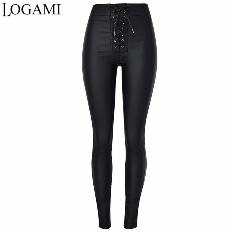 Lace up leather pants womens Clearance