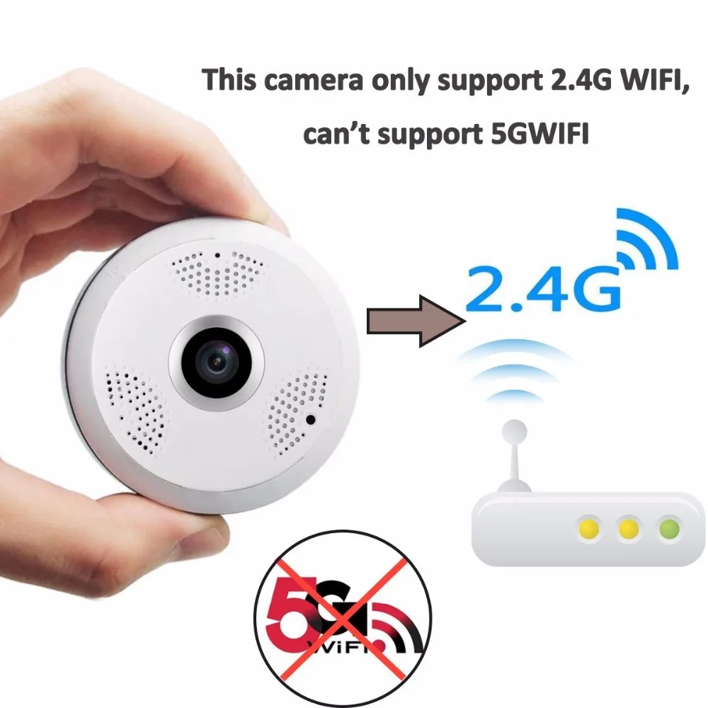 960P рыбий глаз VR панорамная камера 1.3MP беспроводная Wifi ip домашняя видеонаблюдения