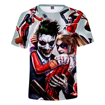 

haha joker T Shirt Summer Fashion short sleeve T shirt Kpop Man/woman Print Tee Harajuku Anime Cosplay loose Oversize Shirt 1