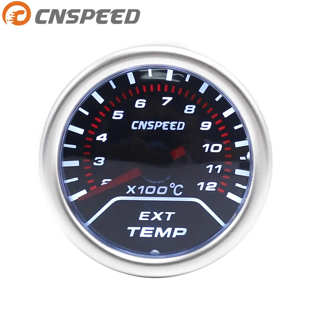 CNSPEED " 52 мм Авто Датчик температуры выхлопных газов дымовые линзы 200-1200C Авто Датчик температуры выхлопных газов автомобильный измеритель