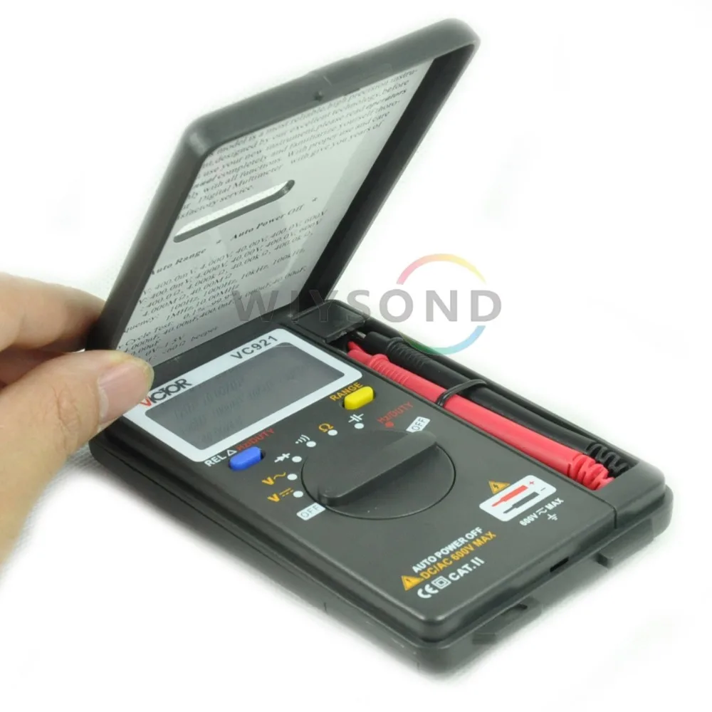 M033 VC921 3999 DMM Виктор мини Integrated портативный карманный цифровой Частотный мультиметр