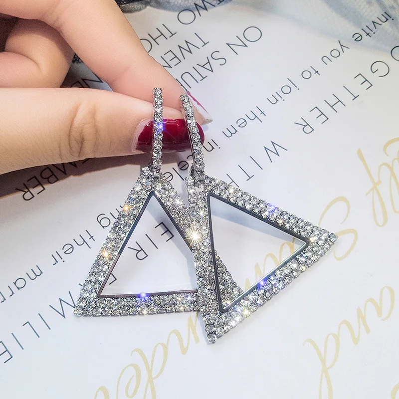 

korean earrings aretes de mujer modernos 2018 geometric irregularity earrings for women