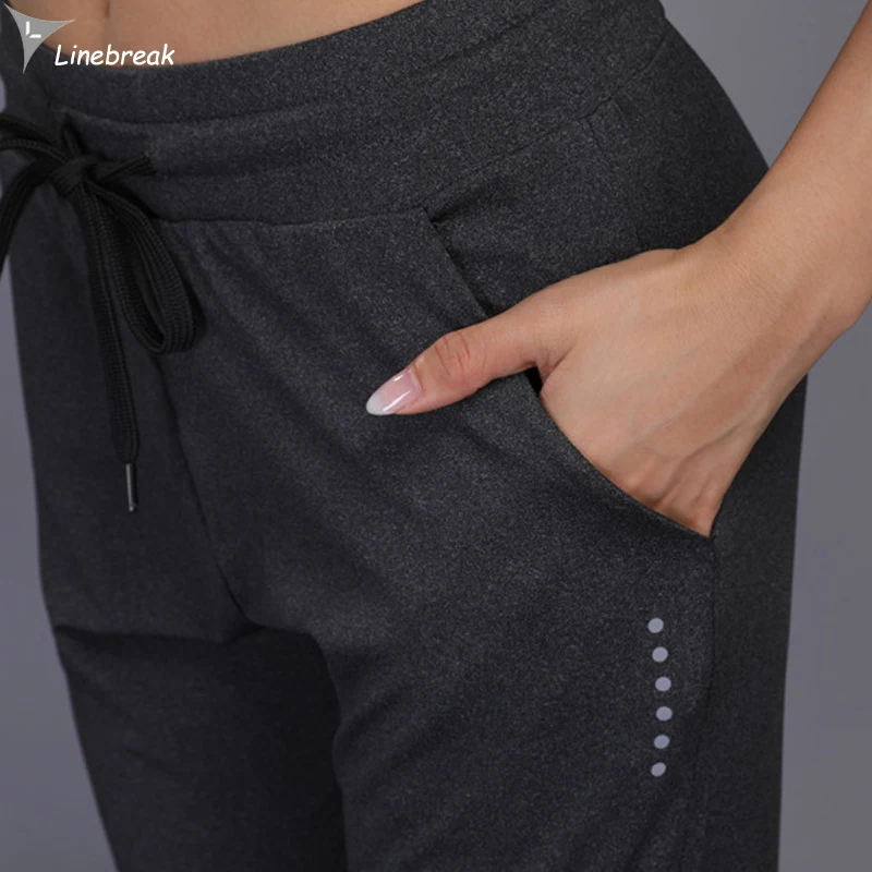 Women Running Pants Quick Dry Gym Sweatpants Yoga Loose Training Sport Pants Trousers Harem Pants Plus Size Jogging Sportswear