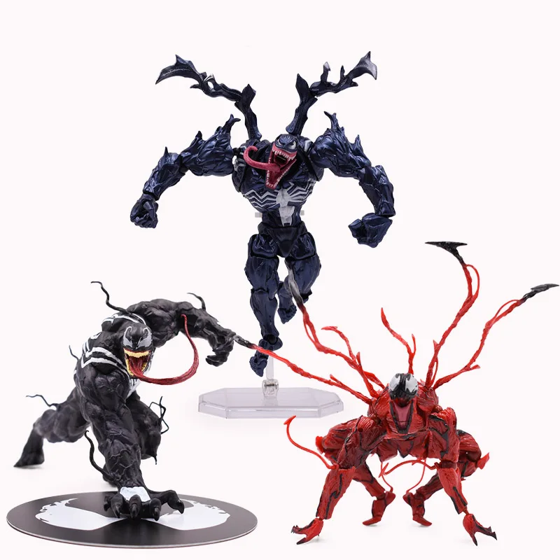 

3 styles Revoltech Series Venom Carnage Amazing SpiderMan PVC Action Figure Collectible Model Kids Toy Christmas Gift