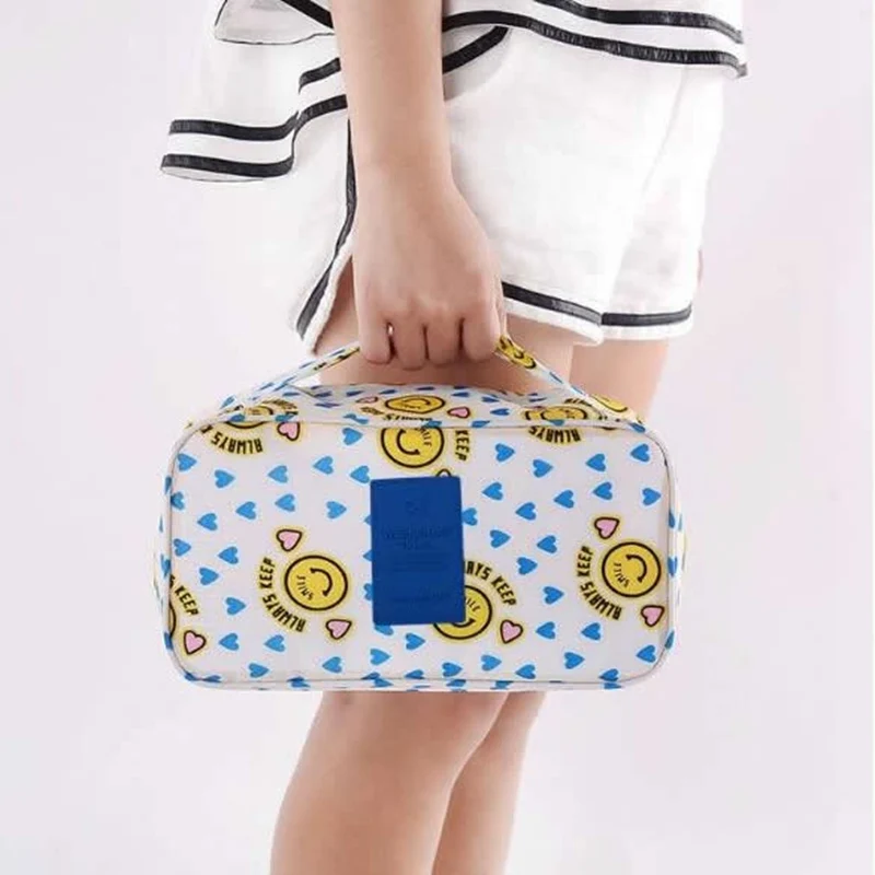 النساء السفر الملابس الداخلية التجميل حقيبة سستة وظيفة حقيبة مستحضرات تجميل منظم تخزين المكياج الحقيبة أدوات الزينة الجمال غسل عدة أكياس