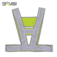 SFVest защитный светоотражающий жилет ПВХ кристаллическая решетка логотип печать логотип можно напечатать жилет дорожного рабочего со светоотражающими
