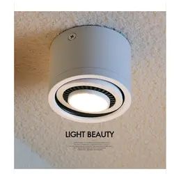 Светодиодный гостиная поверхность настенный Универсальный Регулируемый монтажа Потолочный светильник маленький LED-светильник Nordic