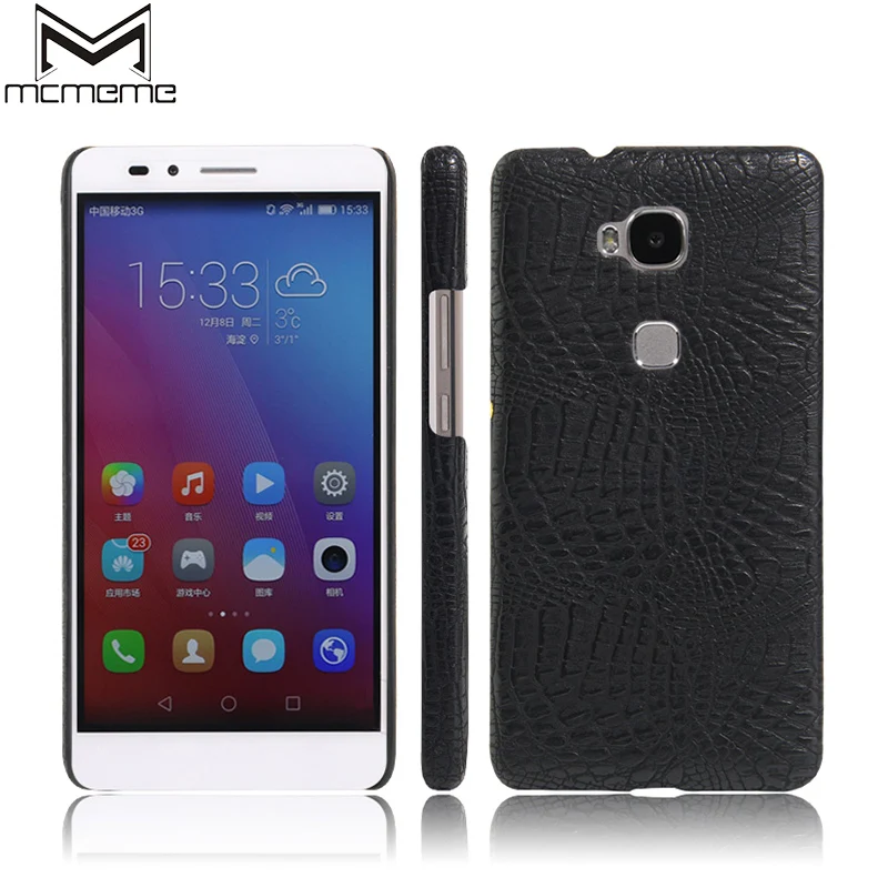 

MCMEME For Case Huawei honor 4 5X 8 Luxury 3D Crocodile PU Leather Phone Cases Cover For Huawei Y541 Y5C P8 P9 Lite P 8 9 Plus