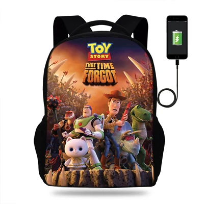 16-Inch дети мультфильм сумка для девочек Toy Story сумки с принтом для Для женщин Для мужчин бизнес-usb сумка с зарядкой для путешествий Сумки для подростков
