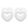 SWANJO 1 Pair Acrylic Heart Hollow Double Flare Ear Tunnels Gauges Plugs Earlets Ear Piercing Body Pircing Jewelry Promoting ► Photo 3/6