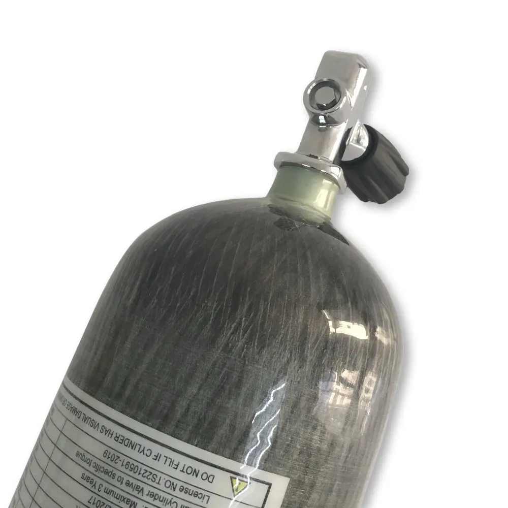 AC36851 Дайвинг бутылки 6.8L высокого давления 30Mpa 4500Psi углеродного волокна Композитный газовый баллон для Акваланга Acecare