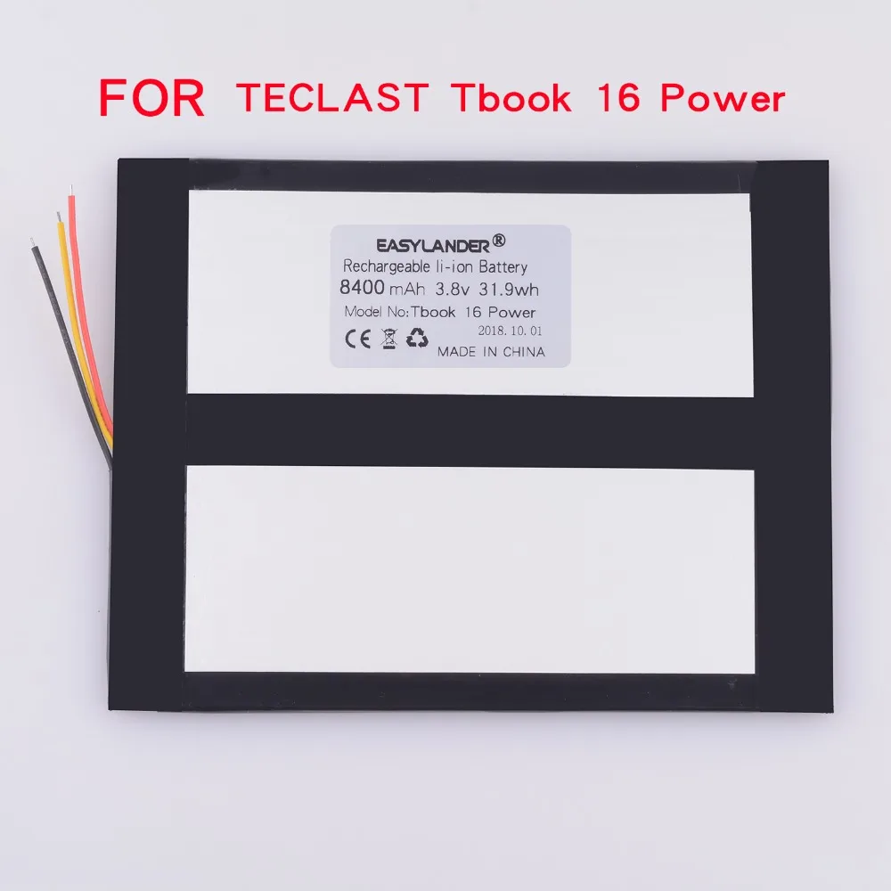 Литий полимерный аккумулятор высокой емкости 3 8 V 8400mAh для TECLAST TBOOK 16 POWER Tablet PC