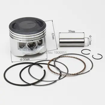 

YX YINXIANG 140cc Engine Piston And Piston Ring Set 56mm for Kayo Apollo Bosuer Dirt Pit Bike parts Free shipping
