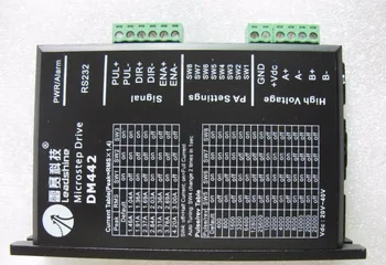 

Free shipping Leadshine Digital Stepper Motor Driver DM442 based on DSP design fit nema17 to nema 23 motor CNC stepper system