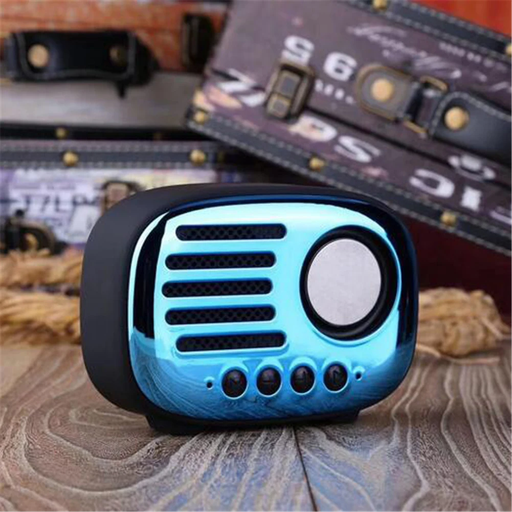 Инновационный Ретро Bluetooth Беспроводная радиокарта Ретро Смарт-динамик портативный Открытый Мини Bluetooth динамик