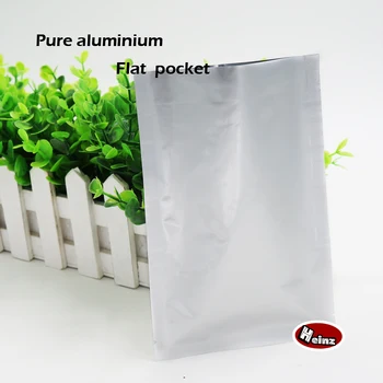 

14*20cm Pure aluminium flat pockets,thermal vacuum airtight container bags,food storage,cosmetics packaging.Spot 100 / package