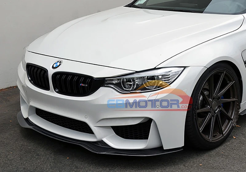 ebmotor-com PS Style Real Carbon Fiber Front lip spoiler For BMW F80 M3 F82 M4 2014UP 3_7486