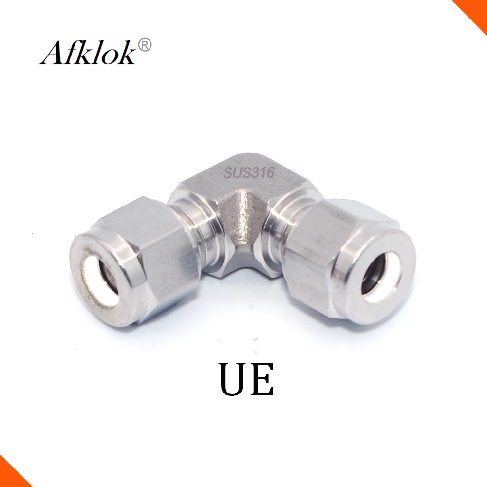 

Tube fitting connector 1/2" 5/8" 3/4" 1" equal double Ferrule stainless steel 316 elbow pipe fittings