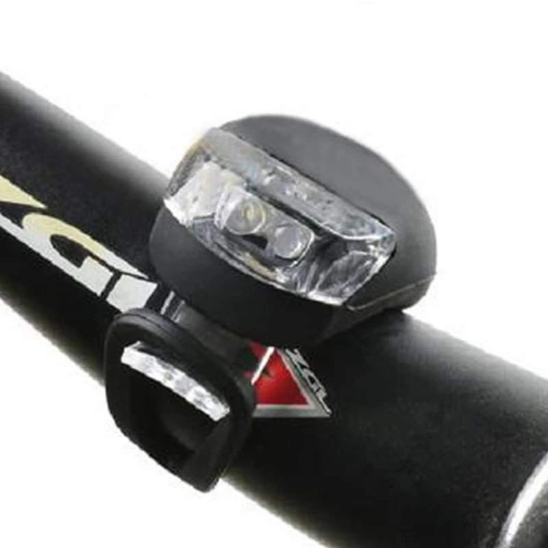 Super Bright Rechargeable Waterproof Bike Light, LED Flashlight For Mountain Road City Commuting, Black, Front