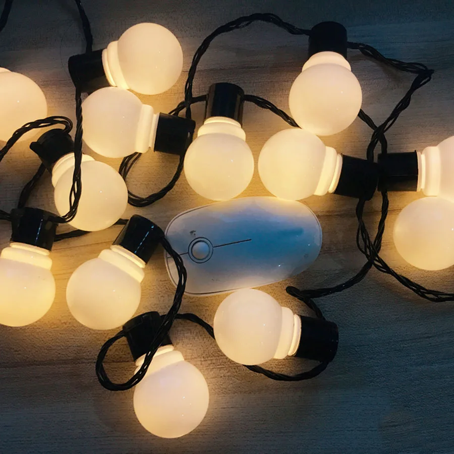 BEIAIDI 5 м 20 светодиодный шар лампа Фея светодиодный светящаяся гирлянда Рождественский свет G50 Свадебная вечеринка гирлянда светодиодный