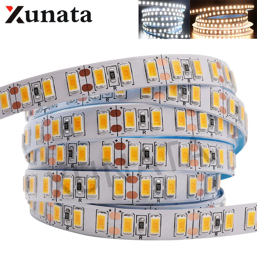 

DC12V LED Strip Light SMD 5730 LED Ribbon Tape 120leds/m Flexible Non-Waterproof Diode Tape Decoration for Home Room 1m 2m 5m