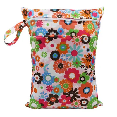 Многофункциональная водонепроницаемая сумка для подгузников с двойными карманами, влажная сухая сумка для подгузников для хранения грязных и чистых подгузников - Цвет: z4