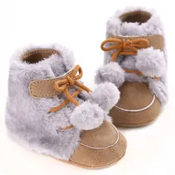 Удобные детские очень теплые зимние мягкие зимние ботинки для малышей уличная одежда повседневные толстые ботинки 100% Новый бренд