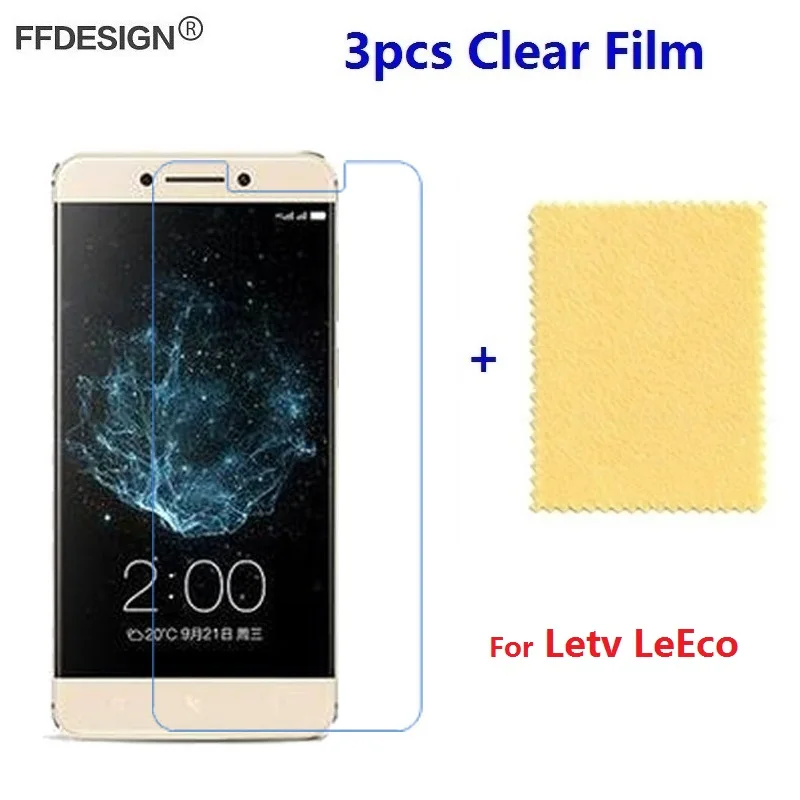

3pcs Clear LCD Screen Protector For Letv LeEco Le Pro 3 2 1 1s Cool 1 S3 Le Max 2 Pro Protective Film Screen Foil Cover Saver