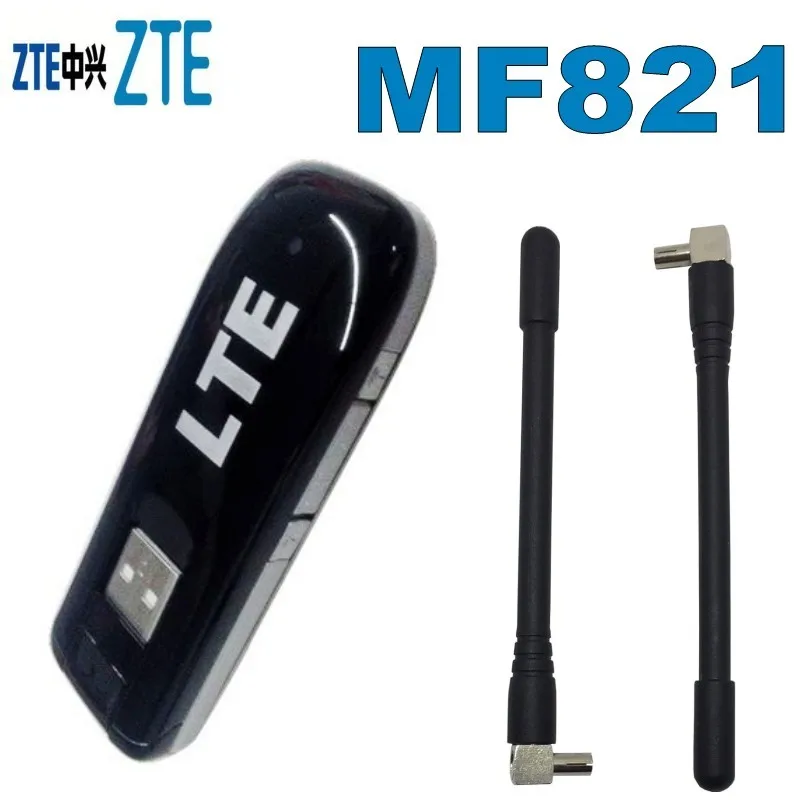 ZTE MF821 100Mbps 4G LTE FDD Modem 4G modemPlus 2pcs antenna